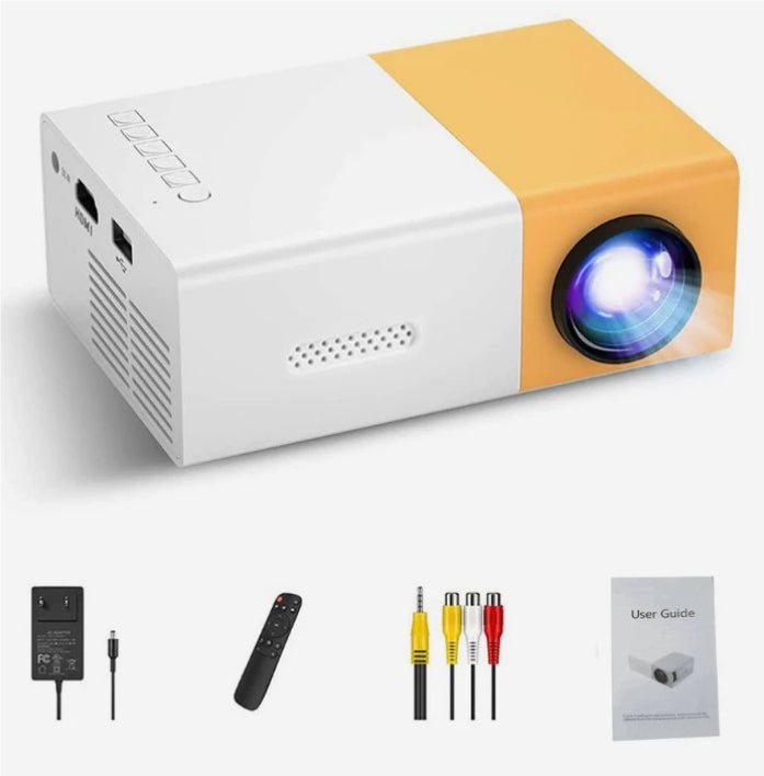 Home Office T300 Miniature Mini Projector lens and manual focus