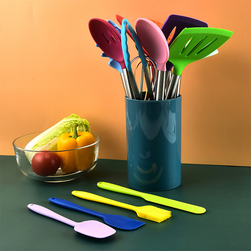 Silicone Cooking Shovel Spoon Kitchenware Set full 14 piece
