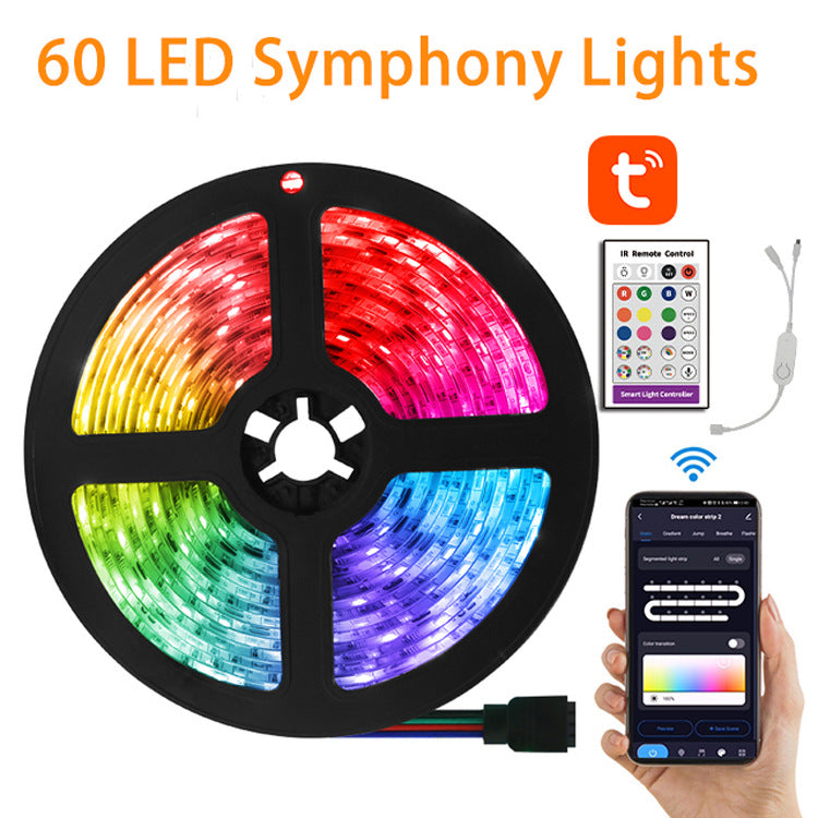 LED Strip Lights RGB 5050 Waterproof Flexible Ribbon close up
