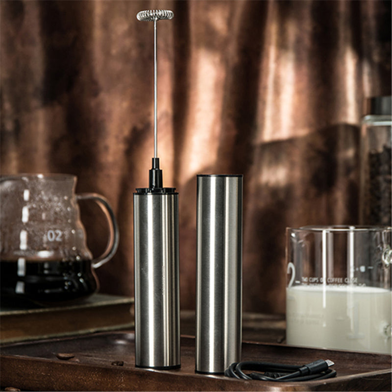 Electric Coffee Blender Milk Frother Whisk front view