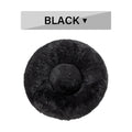 Fluffy Donut Dog Bed Warm Soft Plush Cushion