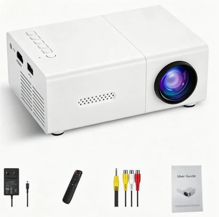 Home Office T300 Miniature Mini Projector in use