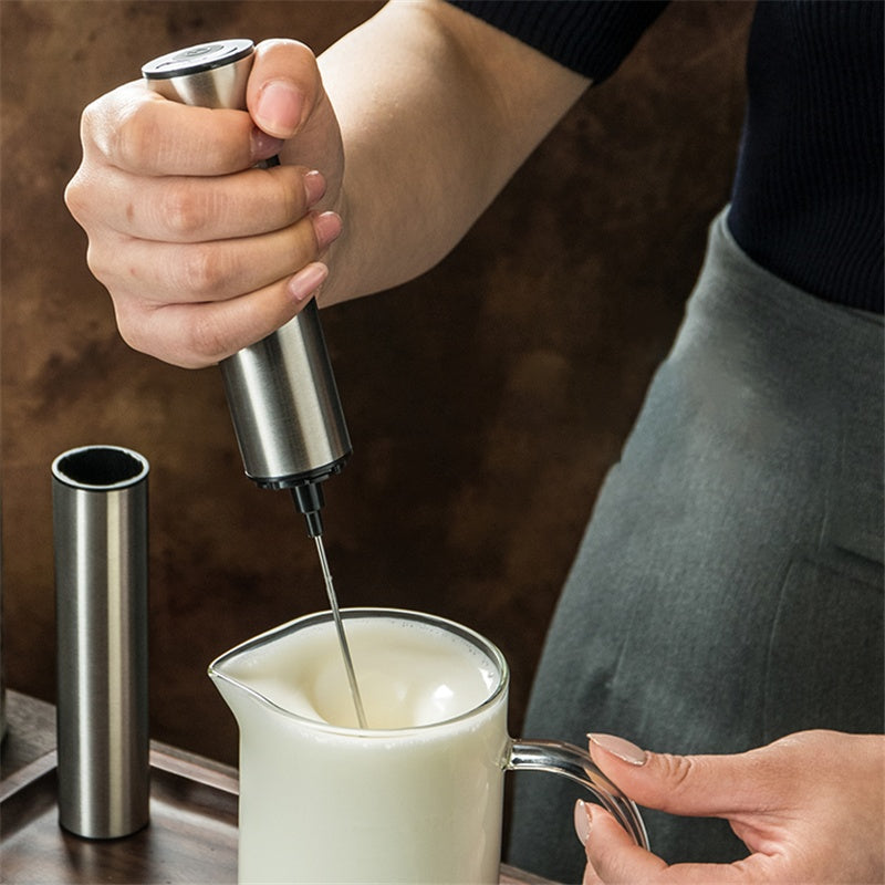 Electric Coffee Blender Milk Frother Whisk front view