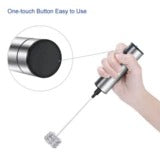 Electric Coffee Blender Milk Frother Whisk front view