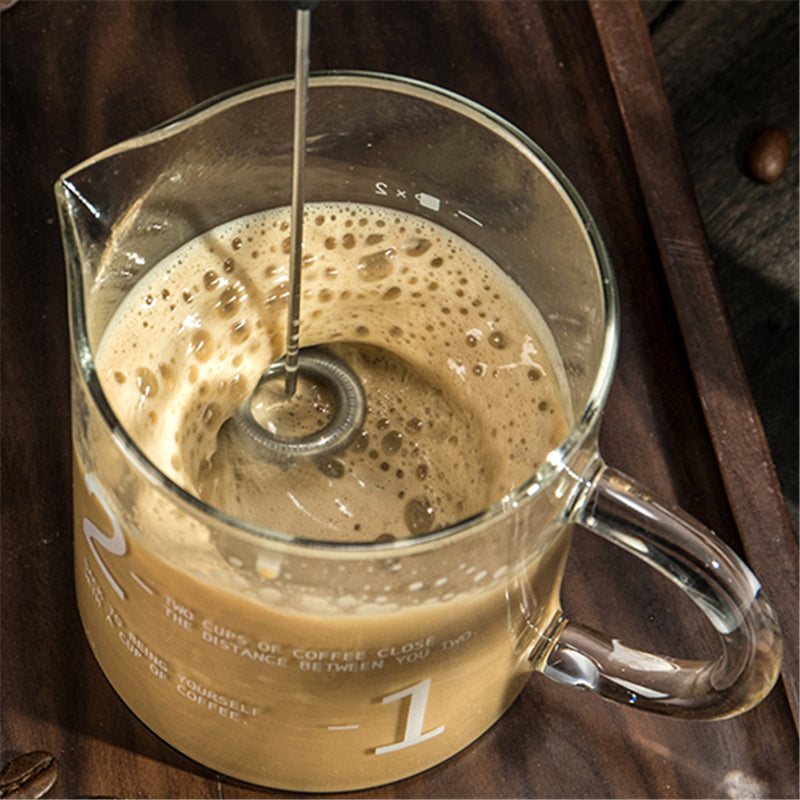 Electric Coffee Blender Milk Frother Whisk front view