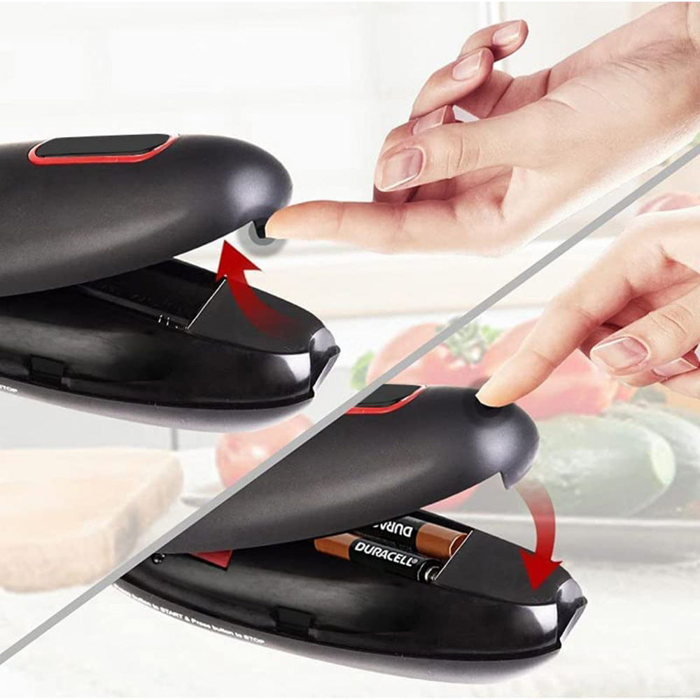 Automatic Electric Can Opener Tool top button detail