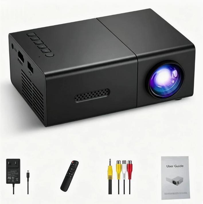 Home Office T300 Miniature Mini Projector compact size