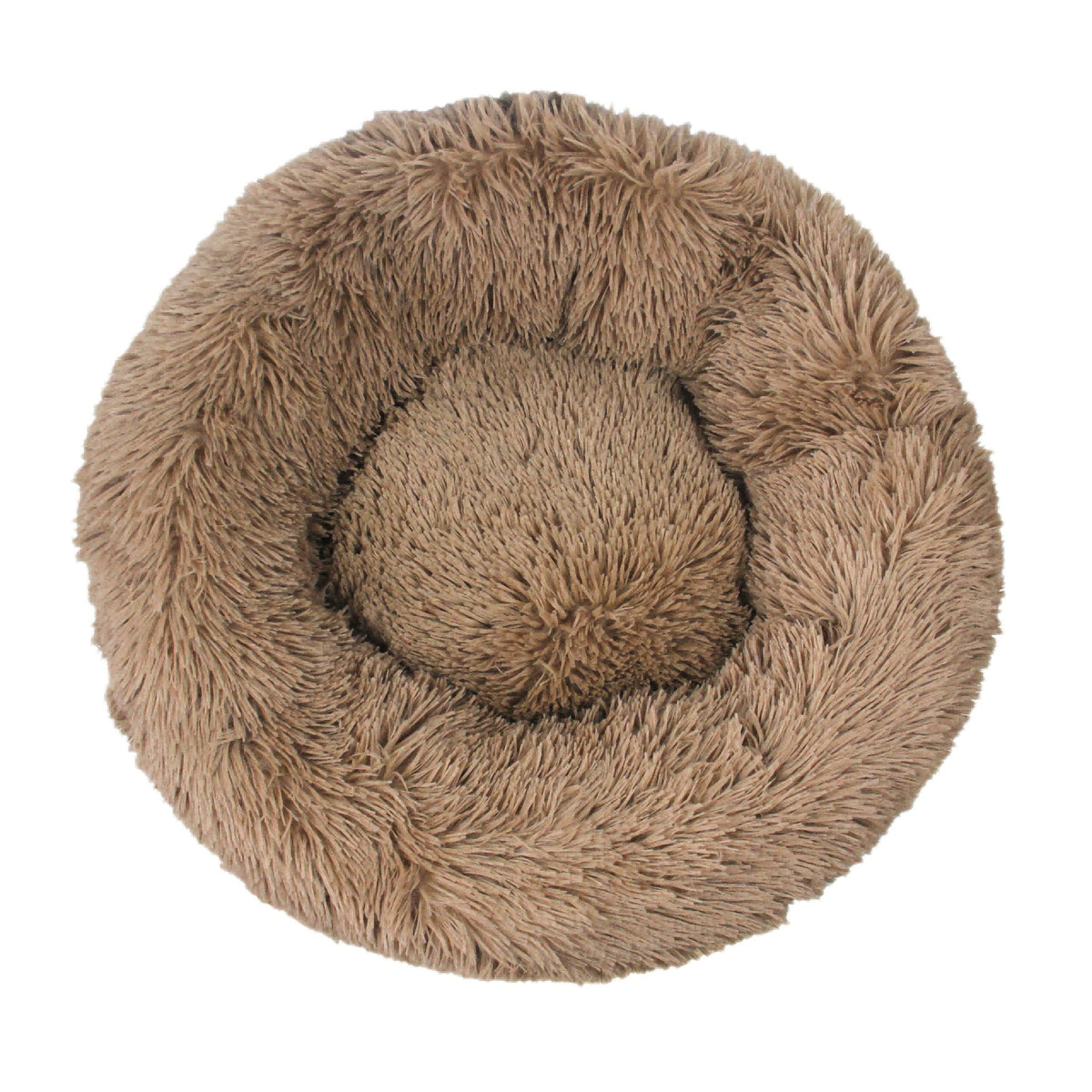 Fluffy Donut Dog Bed Warm Soft Plush Cushion