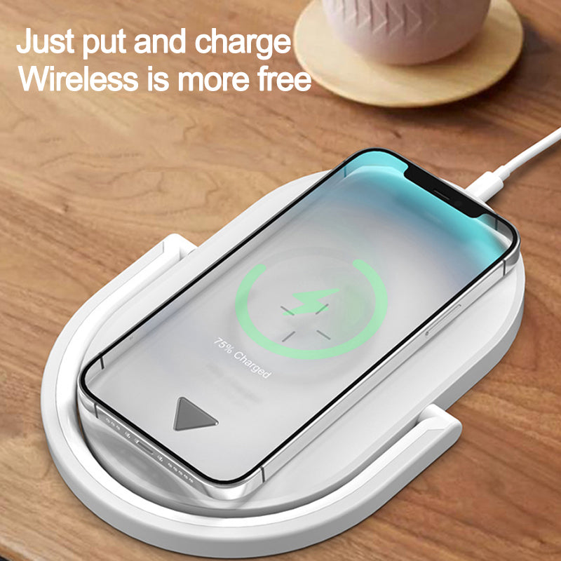 3 in 1 Wireless Charging Station Night Light for convenient wireless charging and stylish design.